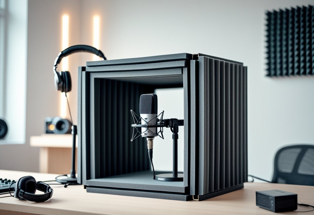 Vocal Booth To Go: Portable Acoustic Isolation for On-the-Move Recording